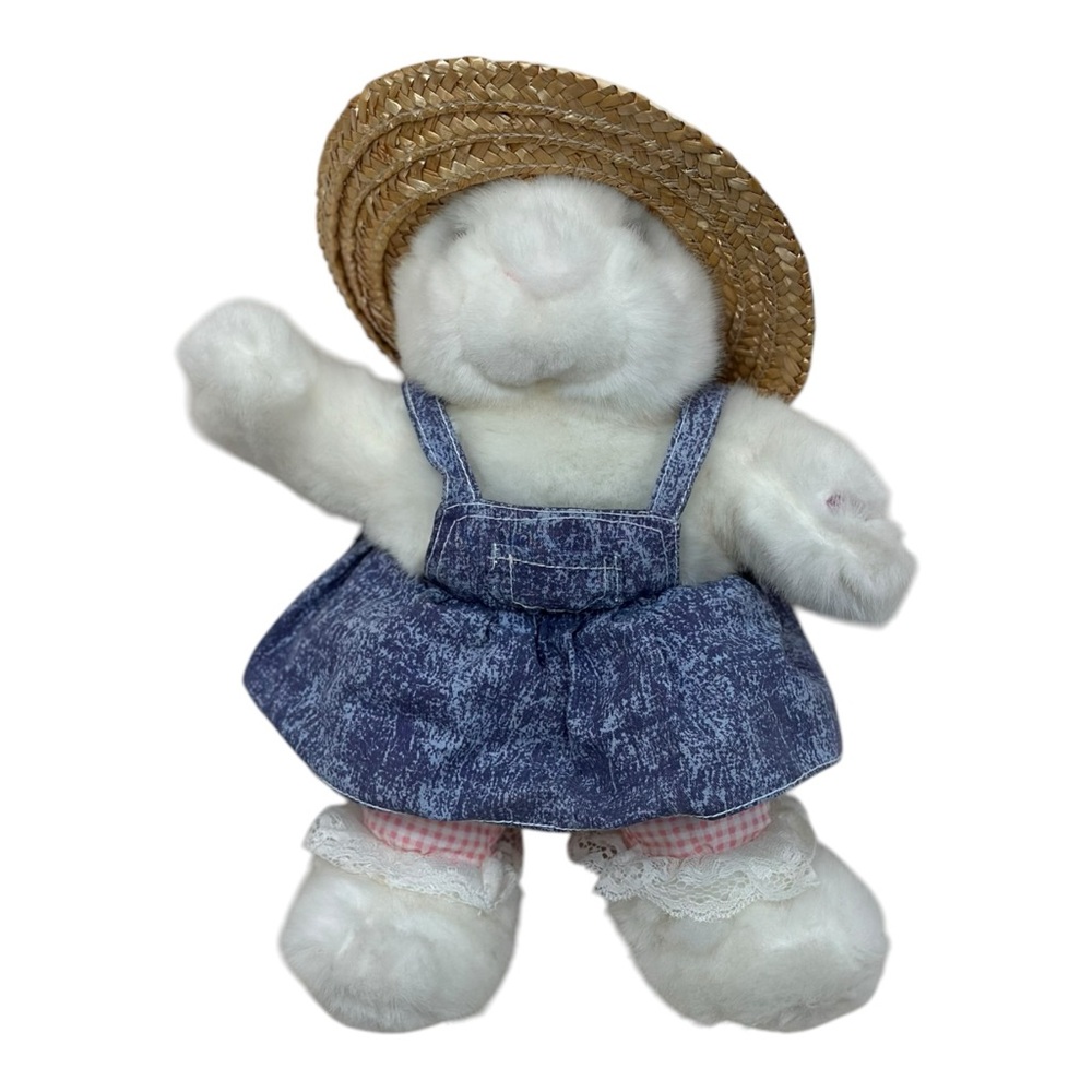 TB7 MTY Singing Easter Bunny Rabbit Dress Plush 13" Plush Stuffed Toy
